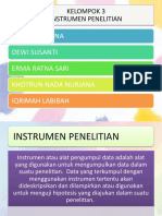 KLMPK 3 PPT Metopen Instrumen Penelitian