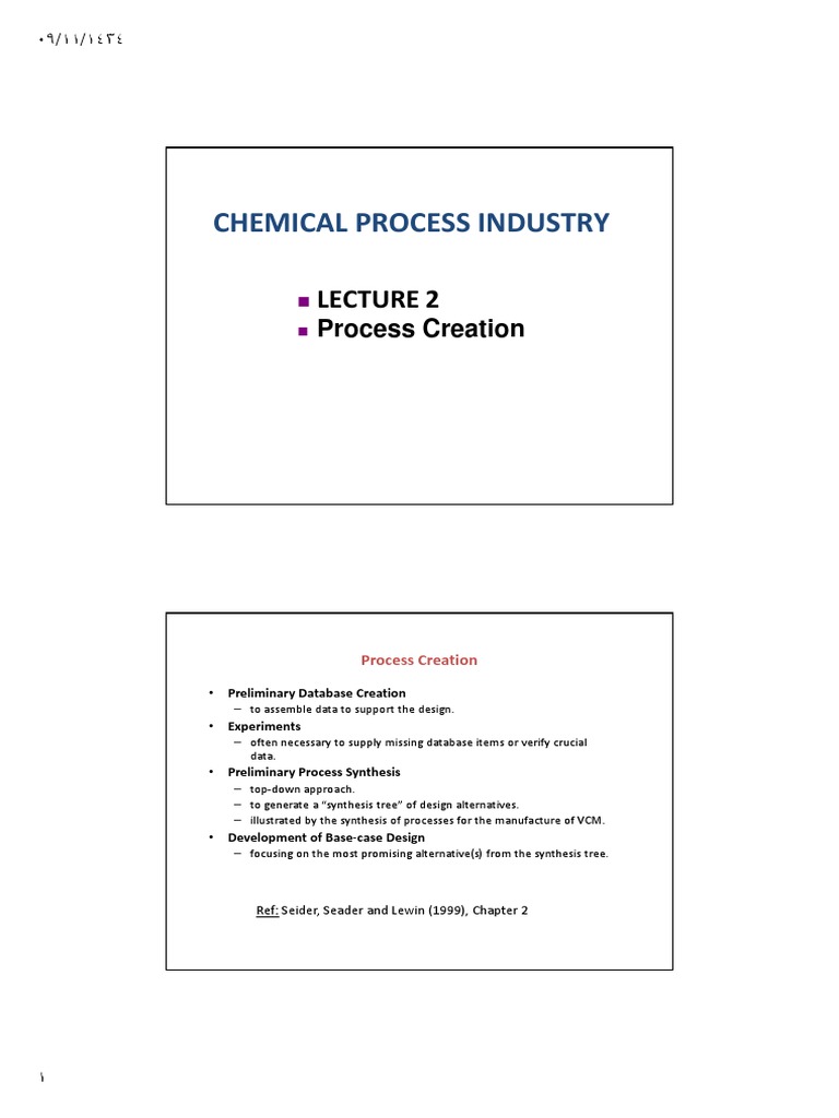 Chemical Process Design Guide | PDF | Chlorine | Ethylene