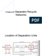 Reactor Separator Recycle Networks