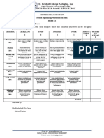 Midterm - Performance Task Rubrics