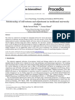 Stefani - Relationship of Self-Esteem and Adjustment in Traditional University