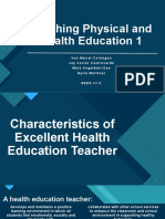 Teaching Physical and Health Education 1