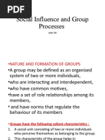 CHAPTER 7 Social Influence and Group Processes