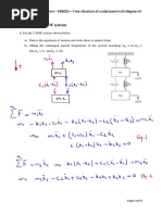 Seminar - 5 - Solutionfree Vibration of Undamped multi-DOF Systems