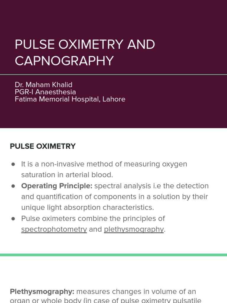 2022 Pulse Oximetry and Capnography PDF