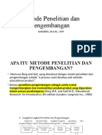 Metode Penelitian Dan Pengembangan