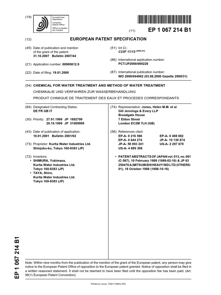 Chemical Water Treatment Method Water Treatment PDF Water Boiler