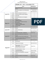 Vaishnava Calendar 2011-2012