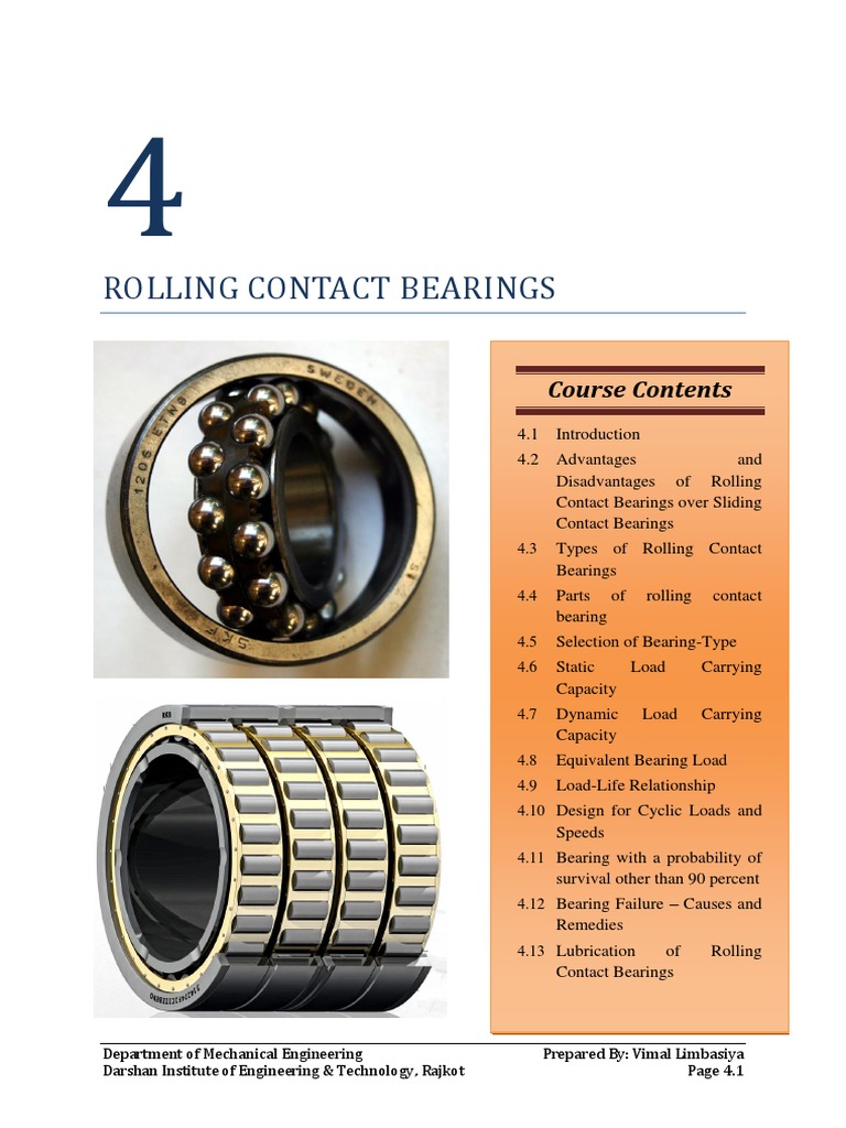 DME 5 Rolling Contact Bearing ENote PDF Bearing (Mechanical