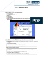 Matlab - TP1 - Initiation Ã Matlab