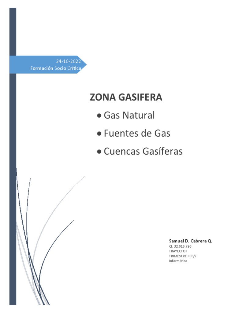 Gas Natural en Venezuela: Reservas y Fuentes | PDF | Gas natural ...