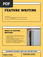 Feature Writing