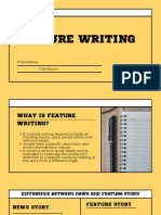 Feature Writing