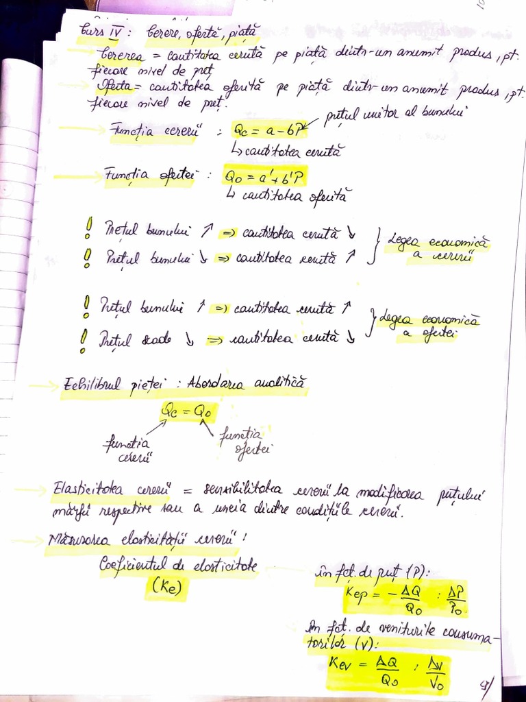 Cerere, Oferta, Piata (Economie) PDF
