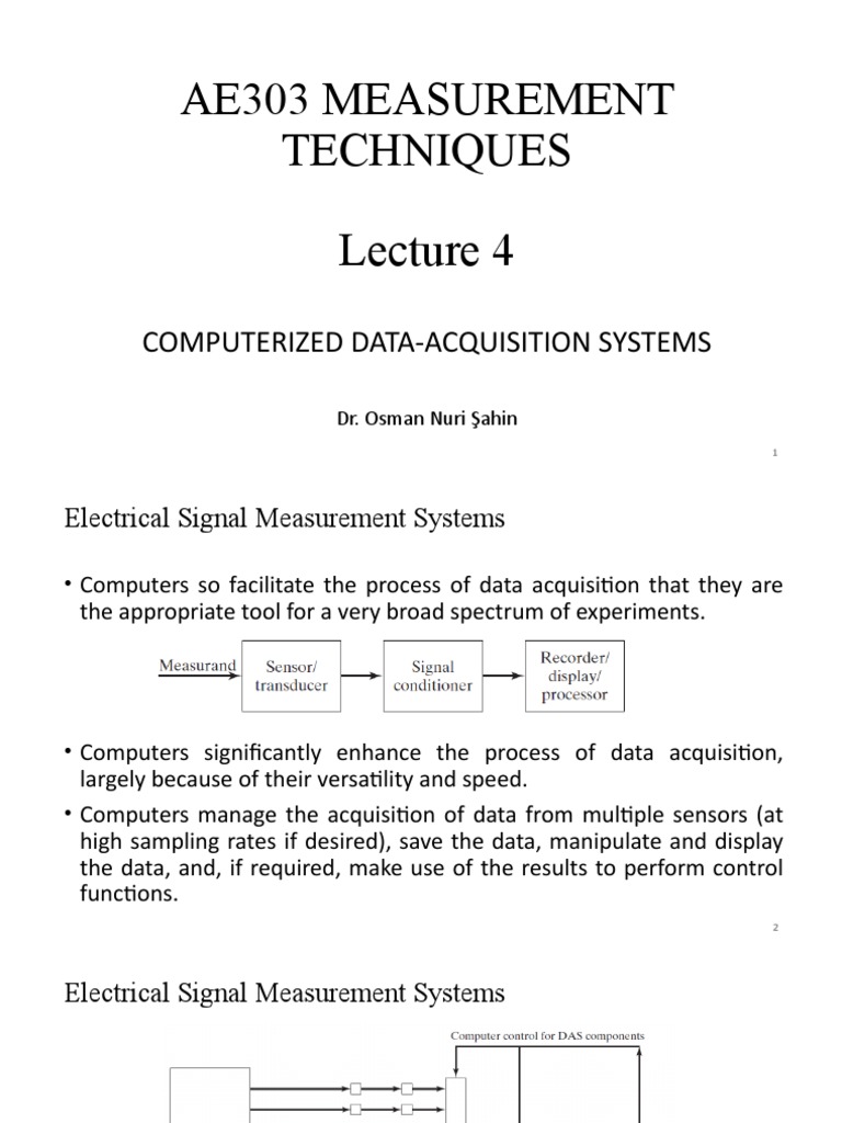 AE303 Lec4 PDF Analog To Digital Converter Computer Engineering