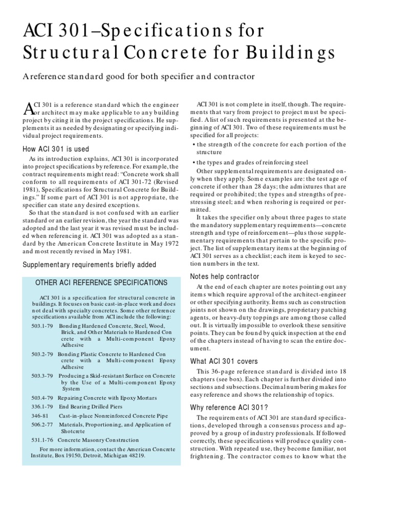 ACI 301 Specifications for Structural Concrete for Buildings_tcm45346207