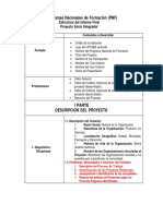 Estructura Del Informe de Proyecto