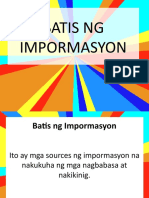 Batis NG Impormasyon