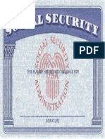 Social Security Blank Card Template PDF