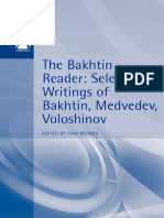 The Bakhtin Reader Selected Writings of Bakhtin Medvedev and Voloshinov 1994