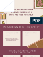 Planning and Implementation For Health Promotion of A School-Age Child and Family