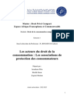 Associations de Protection Du Consomateur Etude Comparative