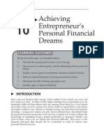 Topic 10 Achieving Entrepreneurs Personal Financial Dreams