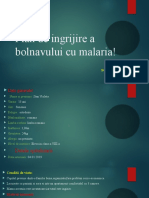 Plan de Ingrijire A Bolnavului Cu Malaria!