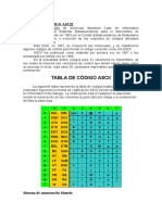 Codigo ASCII y Binario