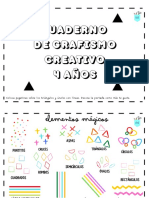 Cuaderno de grafismo creativo para niños de 4 años