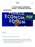 ¿Cuáles Son Las 10 Mejores Habilidades Laborales para El Futuro - Foro Económico Mundial