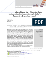 Evaluating a Math Curriculum