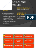 Nilai Prinsip Anti Korupsi KPK