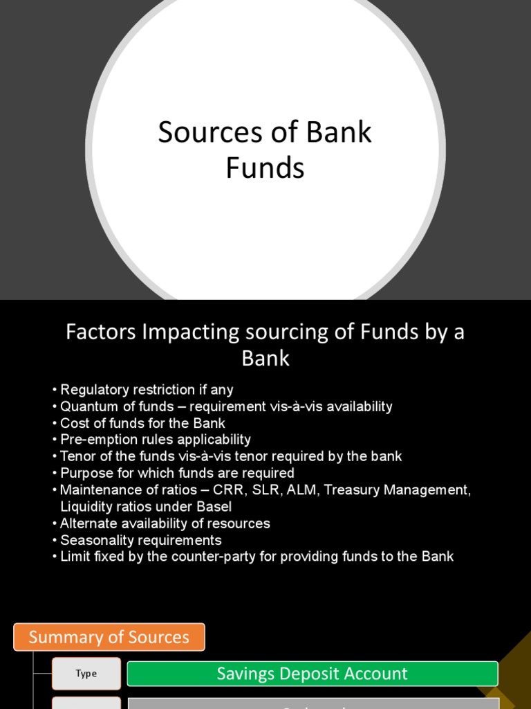 Session 2 Sources Of Bank Funds Pdf Repurchase Agreement