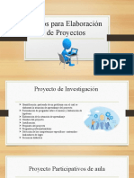 Pasos para Elaboración de Proyectos