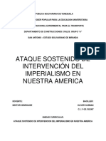 Resumen Ataque Sostenido de Intervencion Del Imperialismo en Nuestra America