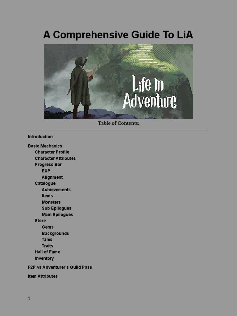 A Comprehensive Guide To LiA (EN) | PDF
