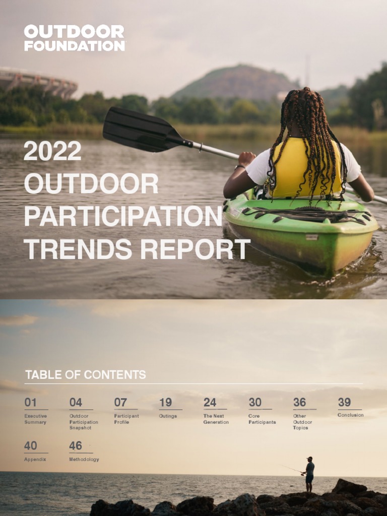 2022 Outdoor Participation Trends Report 1 PDF White Americans