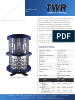 TWR STLDBEACON2A L864 865 Medium Intensity Red LED White Strobe Obstruction Beacon