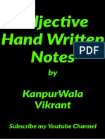 Adjective Hand Written Notes