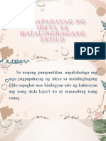 PAGPAPAHAYAG NG IDEYA SA MATALINGHAGANG ESTILO Pangkat 4 1