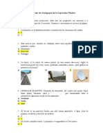 Evaluación de Pedagogía de La Expresión Plástica