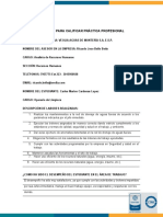 Formato para Calificar Practica Empresarial - Carlos Cardenas