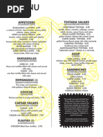 Regular Menu