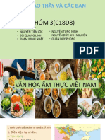 LỚP C18D8 VĂN HÓA ẨM THỰC CỦA VIỆT NAM