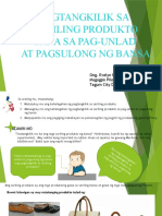 AP YUNIT II Aralin 9 Pagtangkilik Sa Sariling Produkto para Sa Pag-Unlad at Pagsulong NG Bansa