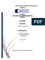 Principios Básicos de Contabilidad Gubernamental