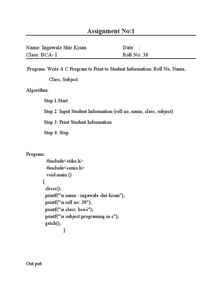 Assignment No 1 Shri | PDF