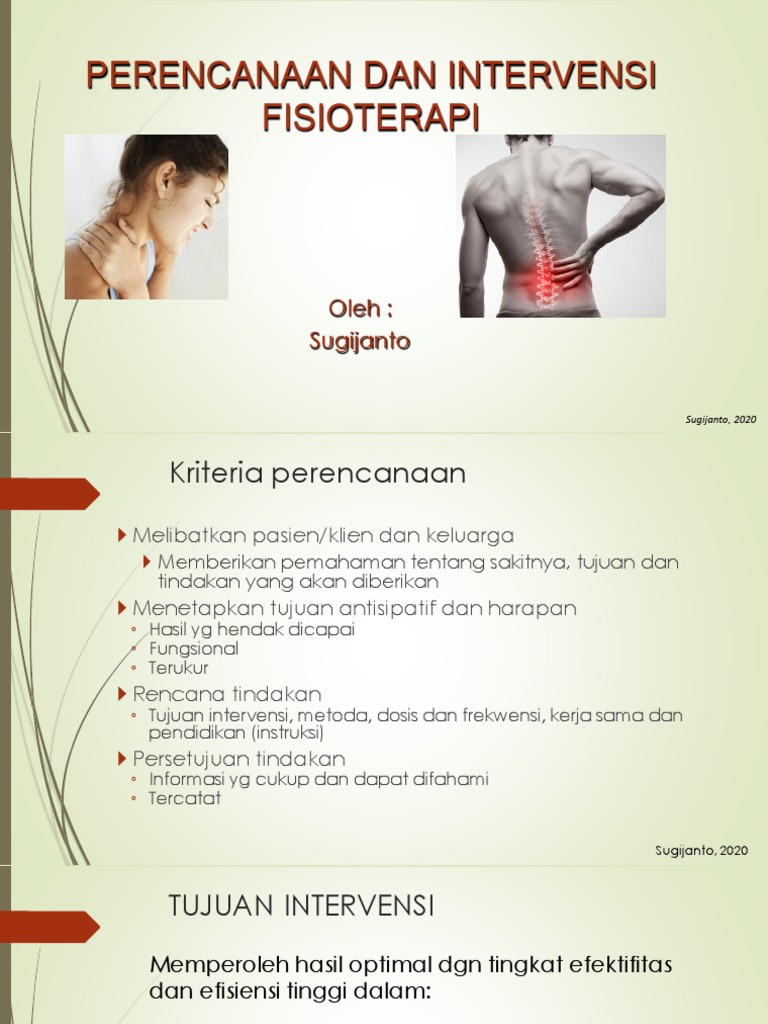 Rencana Intervensi Fisioterapi Efektif | PDF | Sains & Matematika