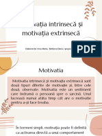 Motivația Intrinsecă Și Motivația Extrinsecă